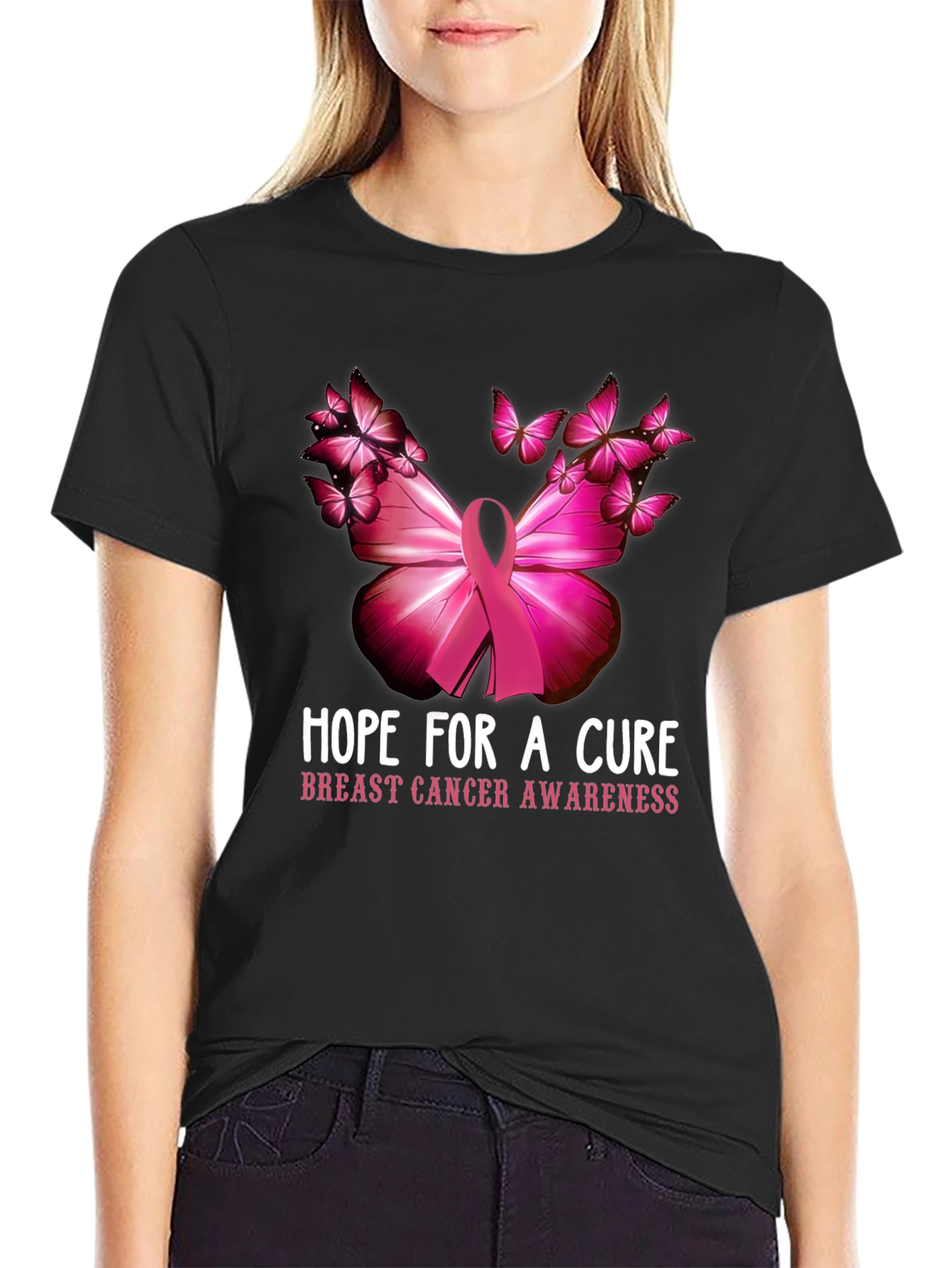 Breast Cancer Awareness Hope for a Cure T-Shirt