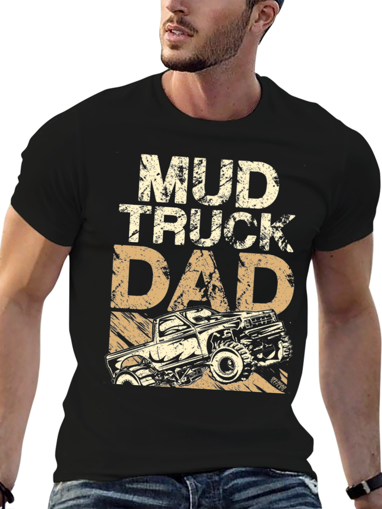 Mud Truck Dad Graphic T-Shirt - Off-Road Gift