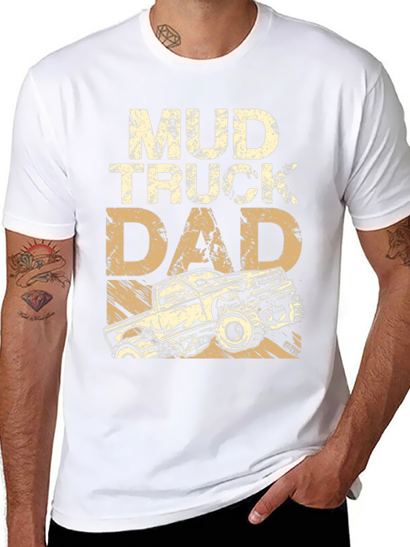 Mud Truck Dad Graphic T-Shirt - Off-Road Gift