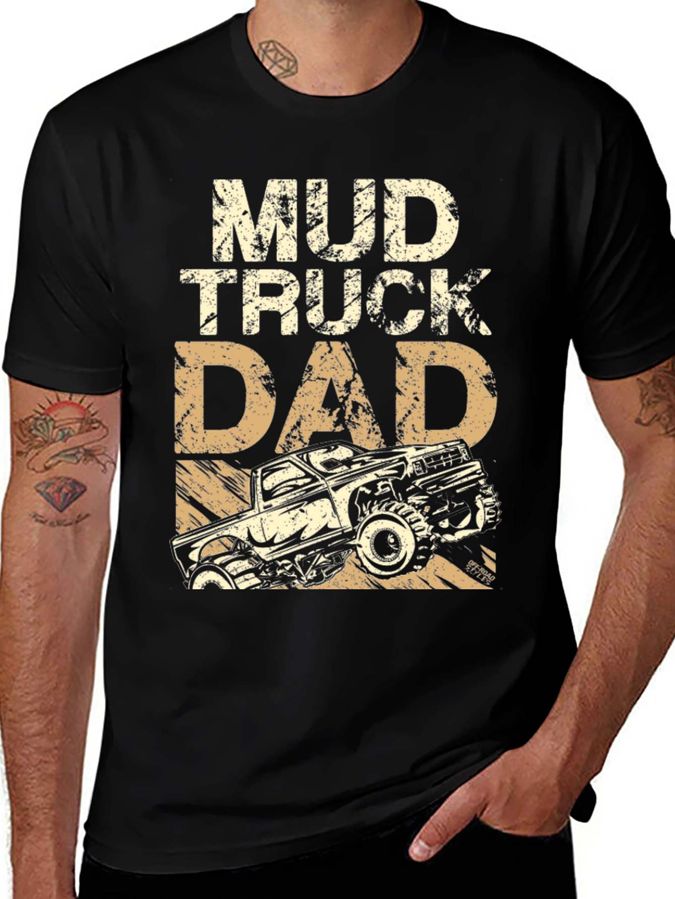 Mud Truck Dad Graphic T-Shirt - Off-Road Gift