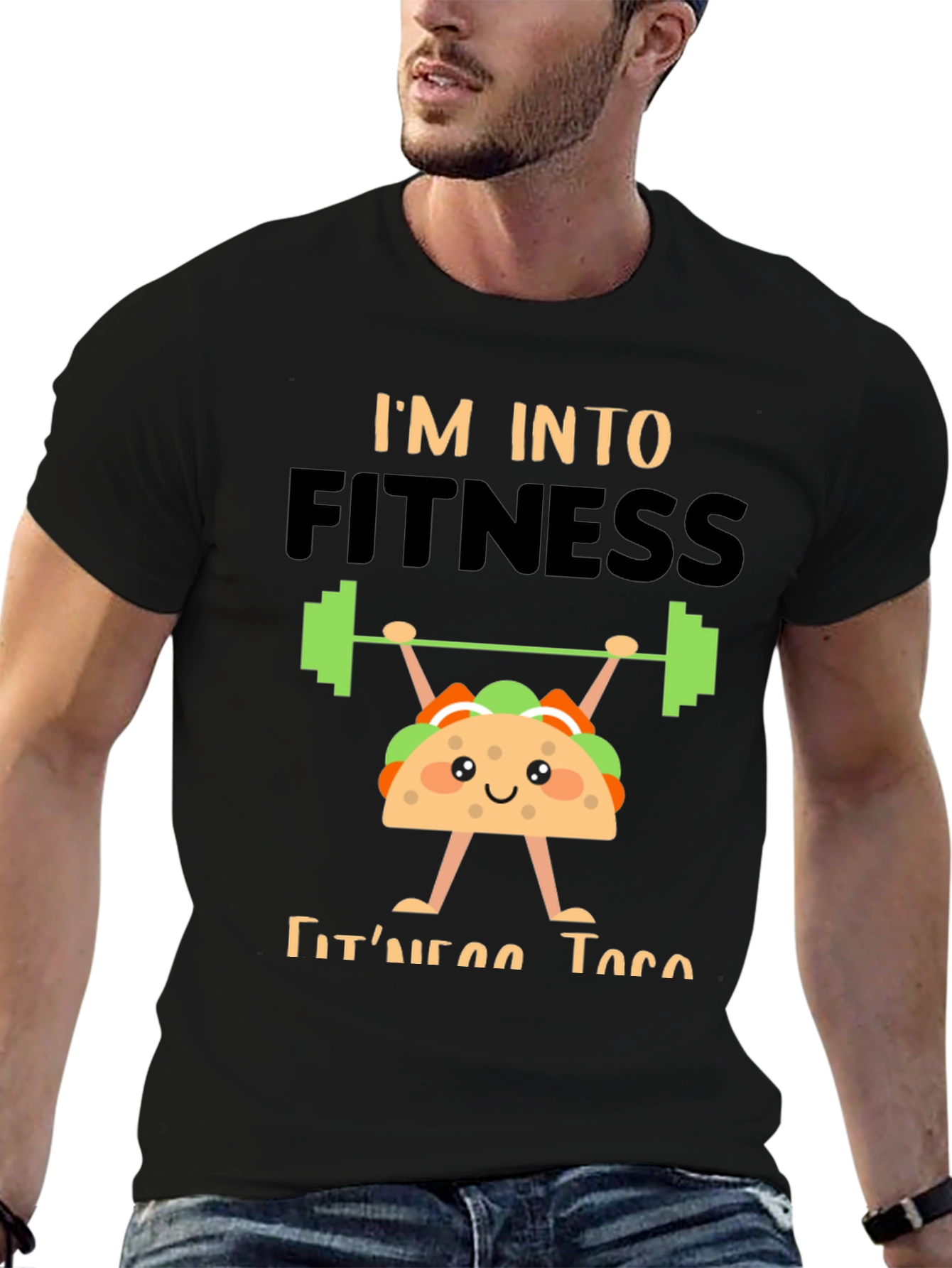 Fitness Taco Graphic Tee - Black
