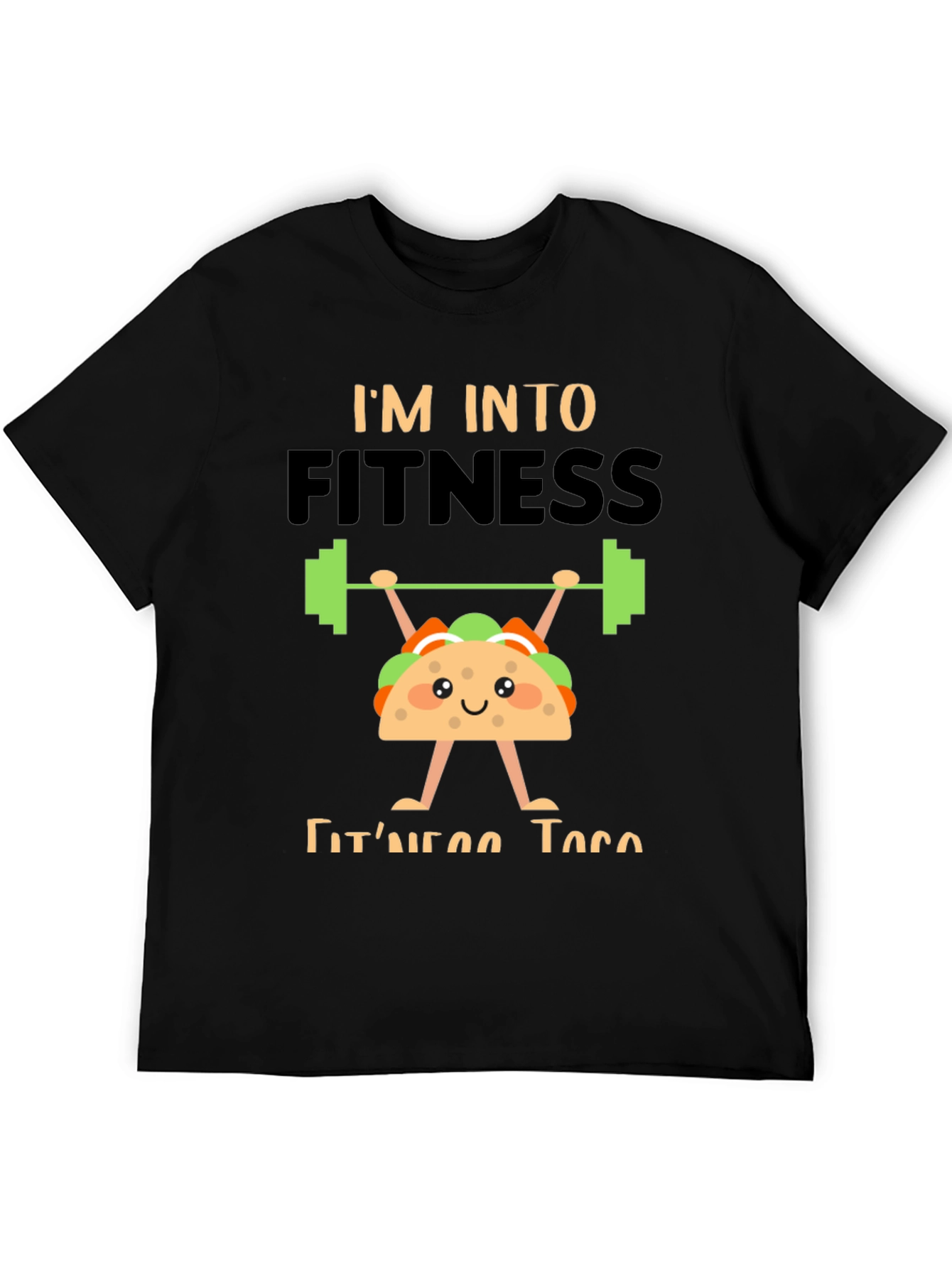 Fitness Taco Graphic Tee - Black