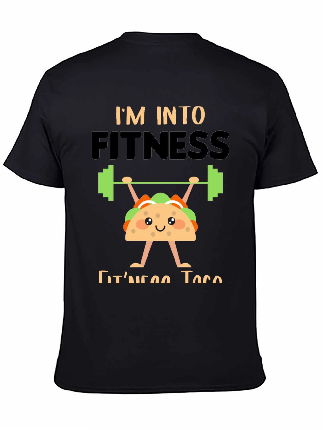 Fitness Taco Graphic Tee - Black