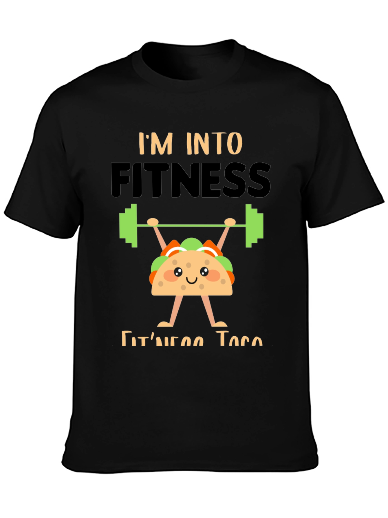 Fitness Taco Graphic Tee - Black