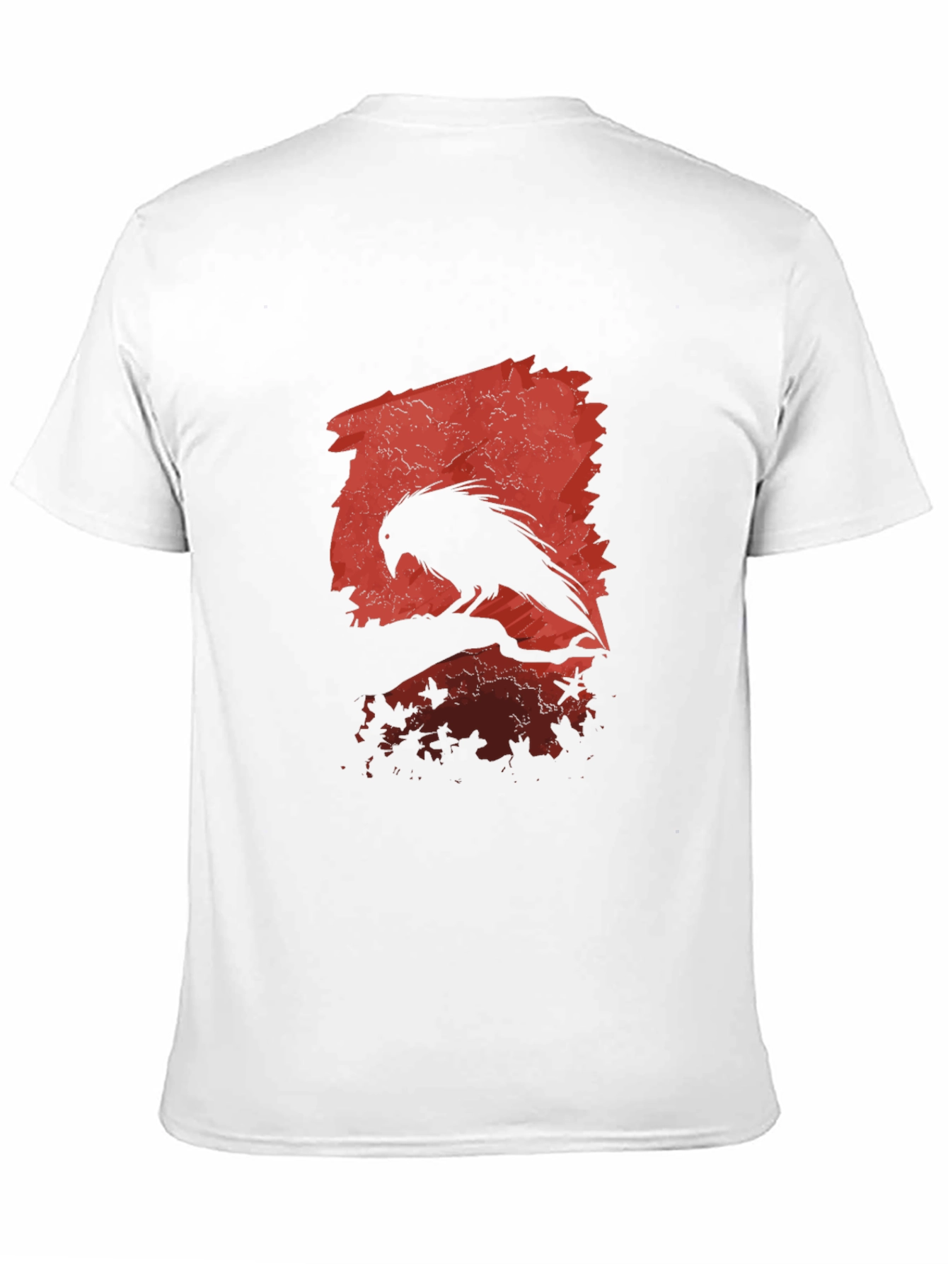 Raven Silhouette Graphic Black T-Shirt