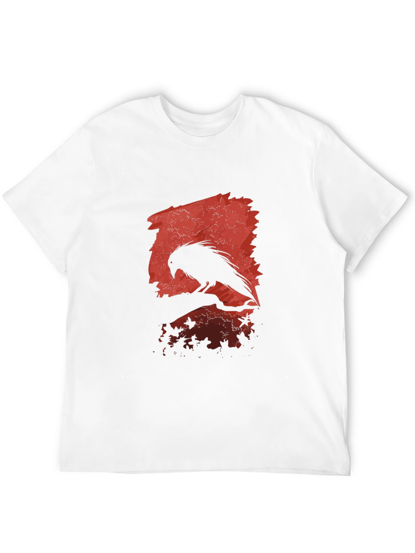Raven Silhouette Graphic Black T-Shirt