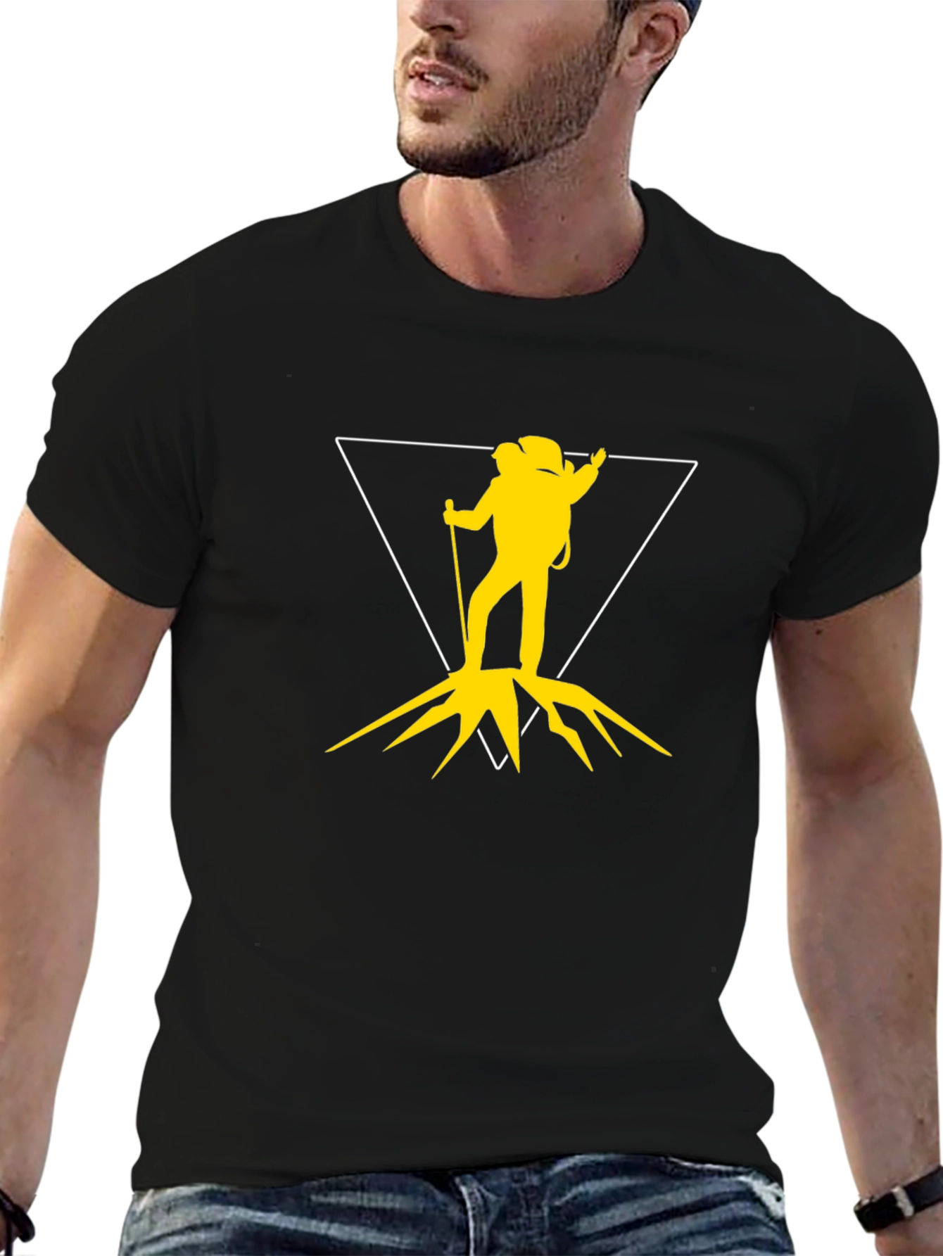 Hiker Graphic T-Shirt - Black