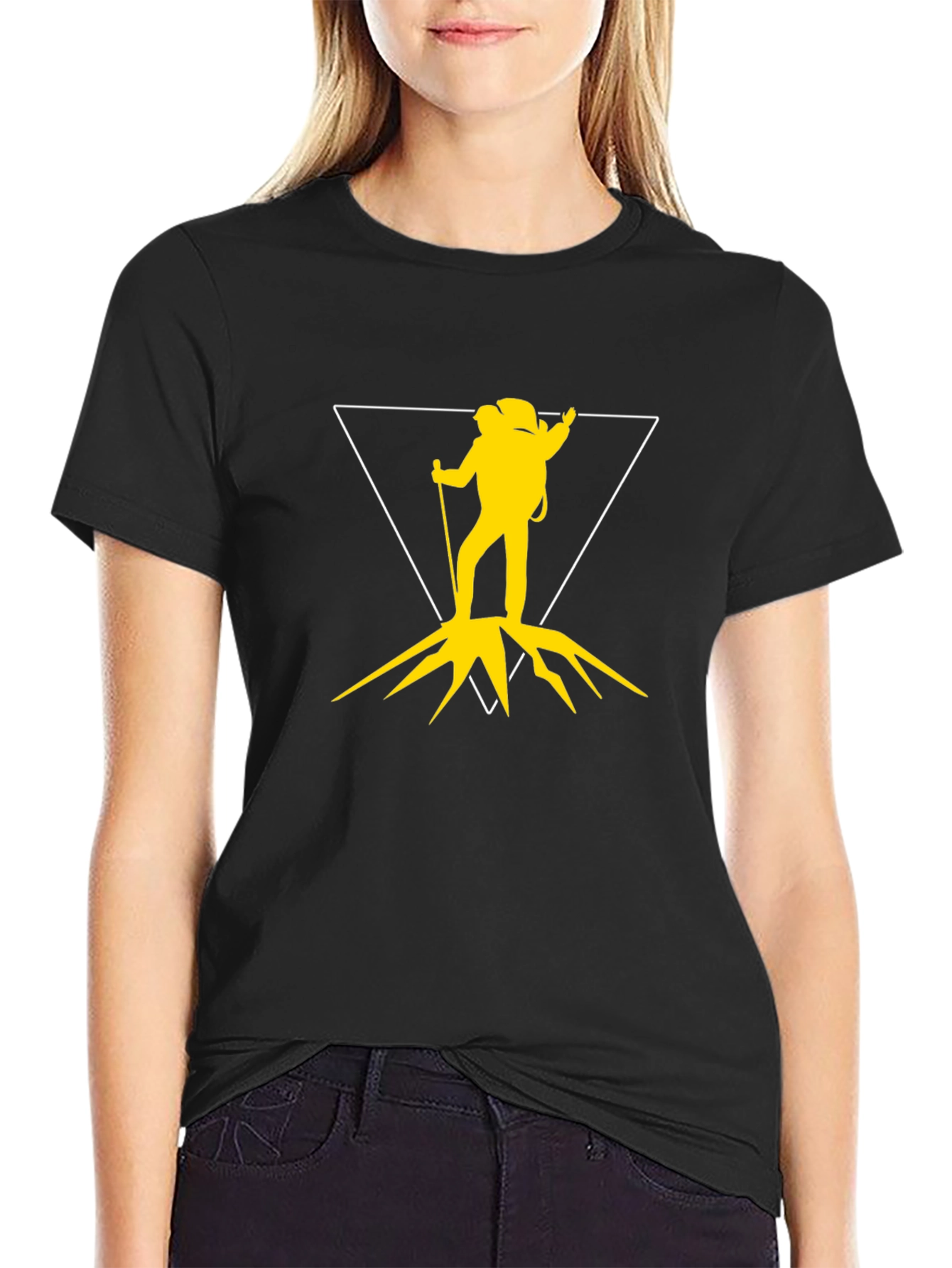 Hiker Graphic T-Shirt - Black