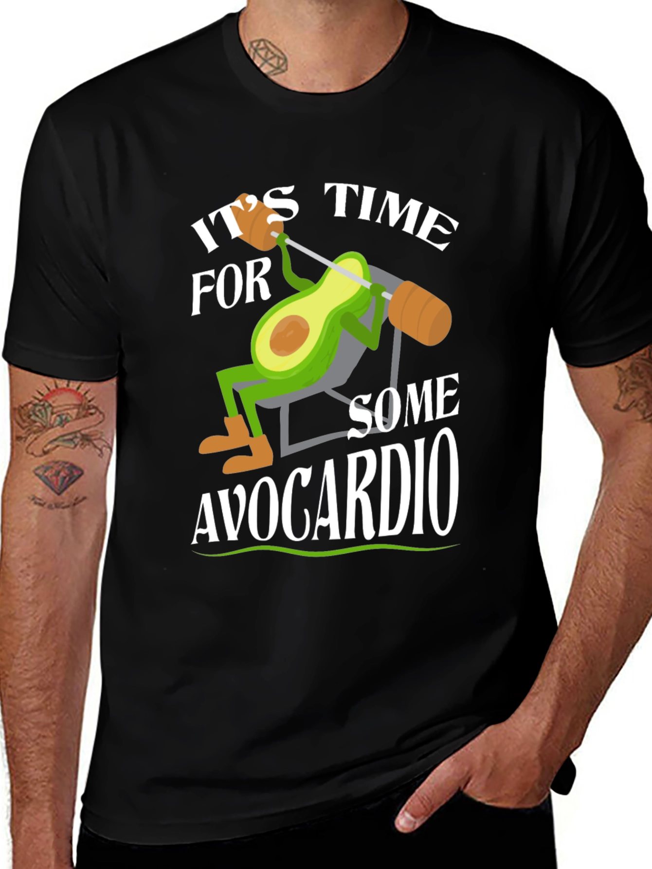 Avocardio Workout T-Shirt - Funny Avocado Gym Tee