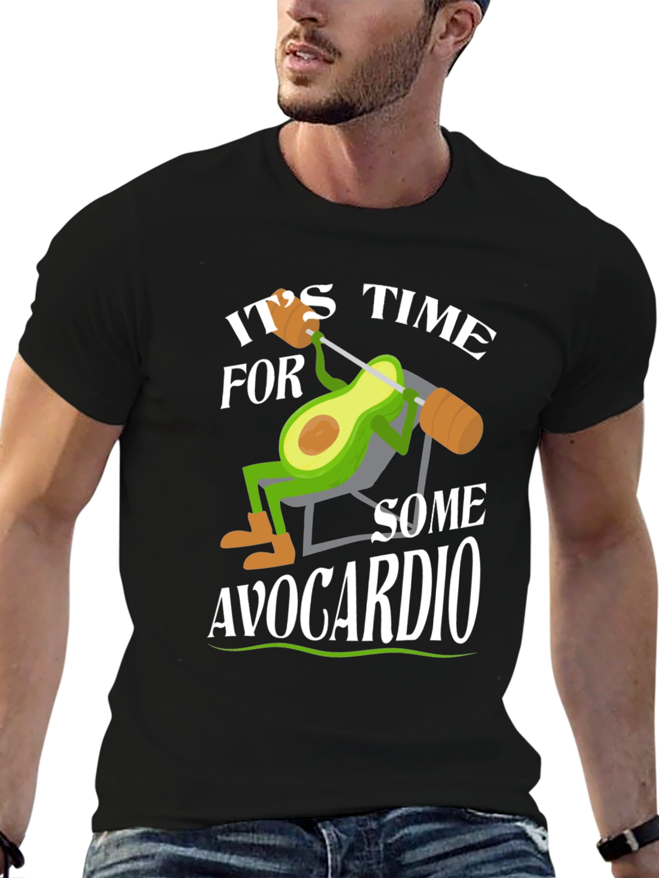 Avocardio Workout T-Shirt - Funny Avocado Gym Tee