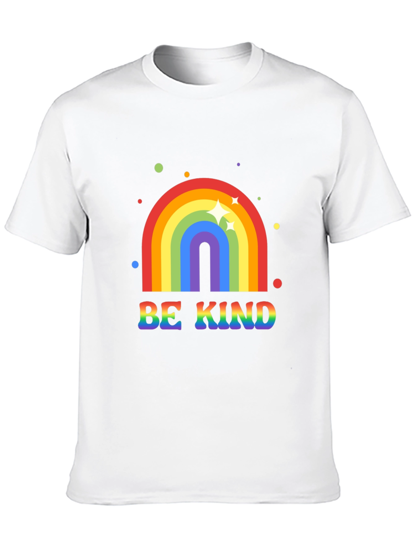 Be Kind Rainbow Graphic Tee - Black T-Shirt