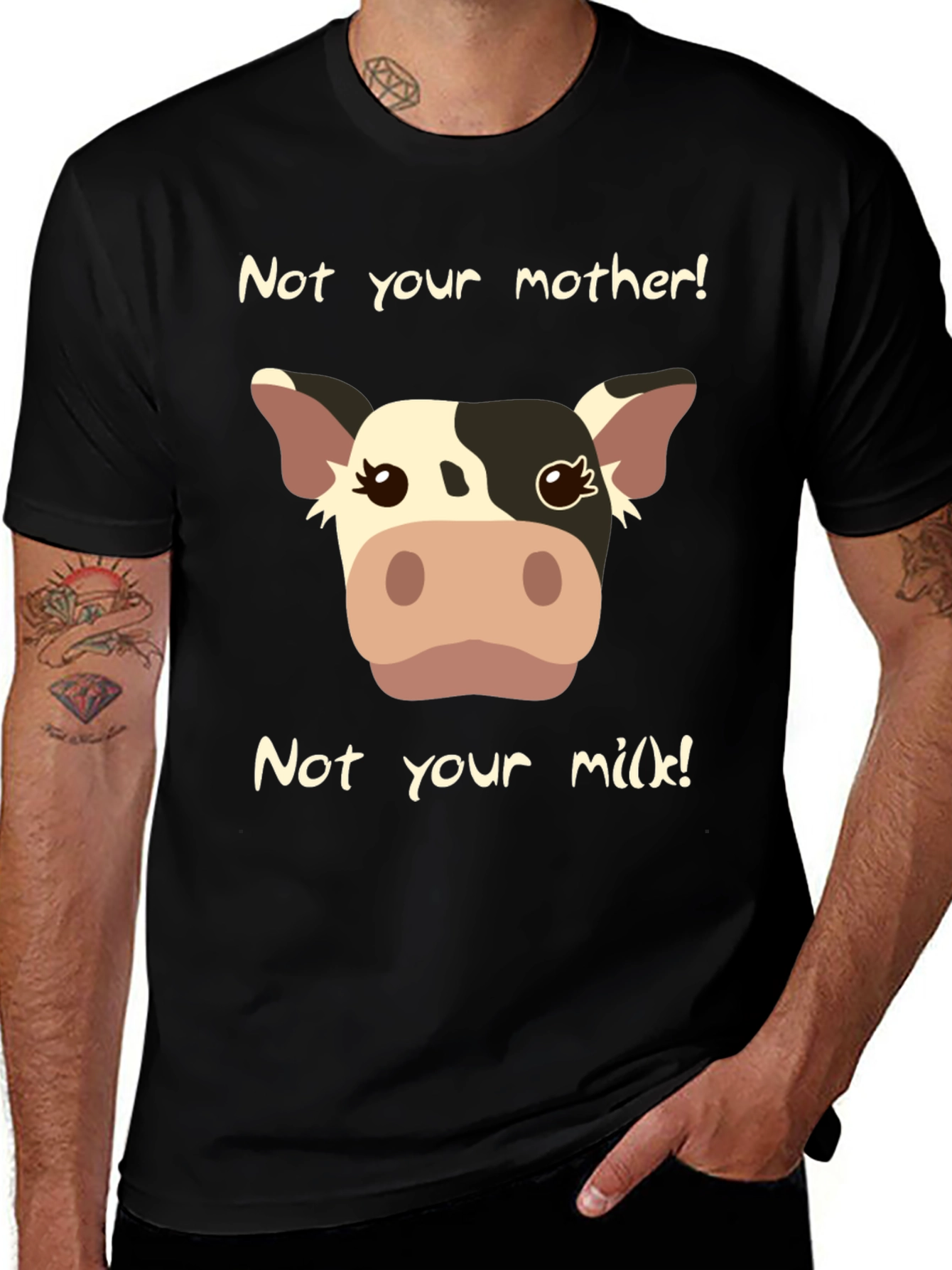 Vegan Cow Graphic T-Shirt