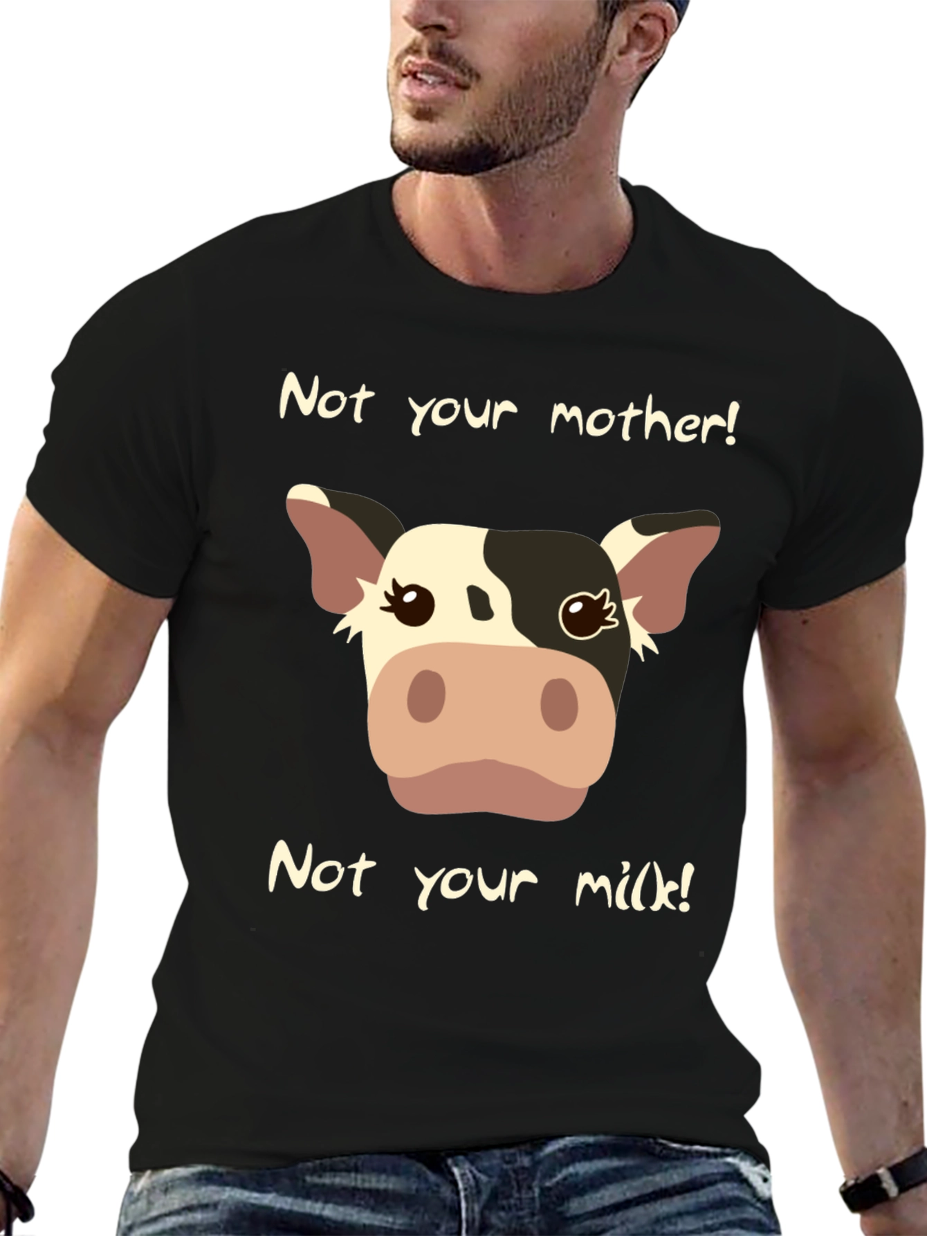 Vegan Cow Graphic T-Shirt