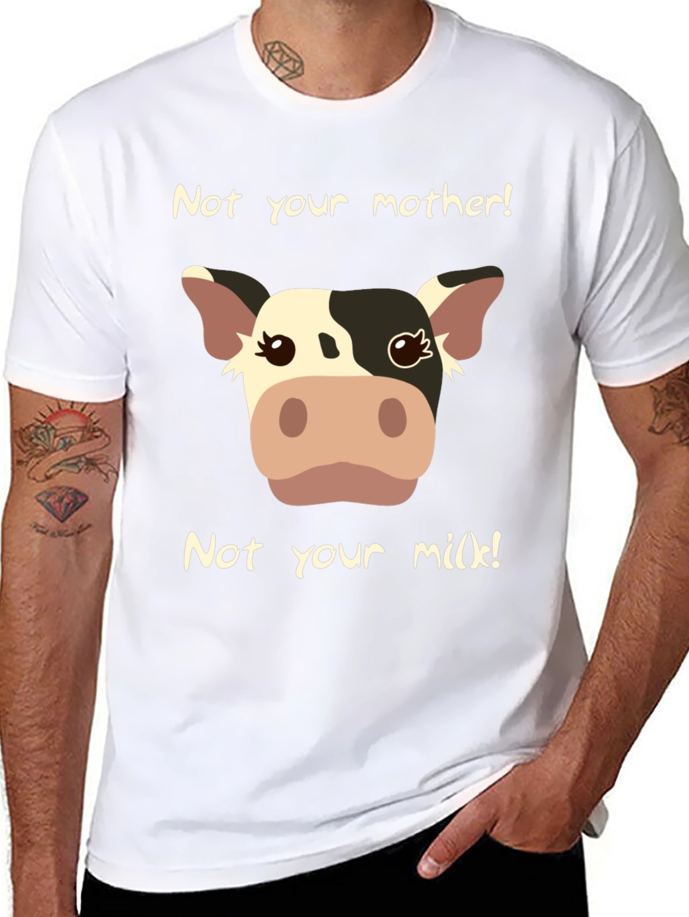 Vegan Cow Graphic T-Shirt