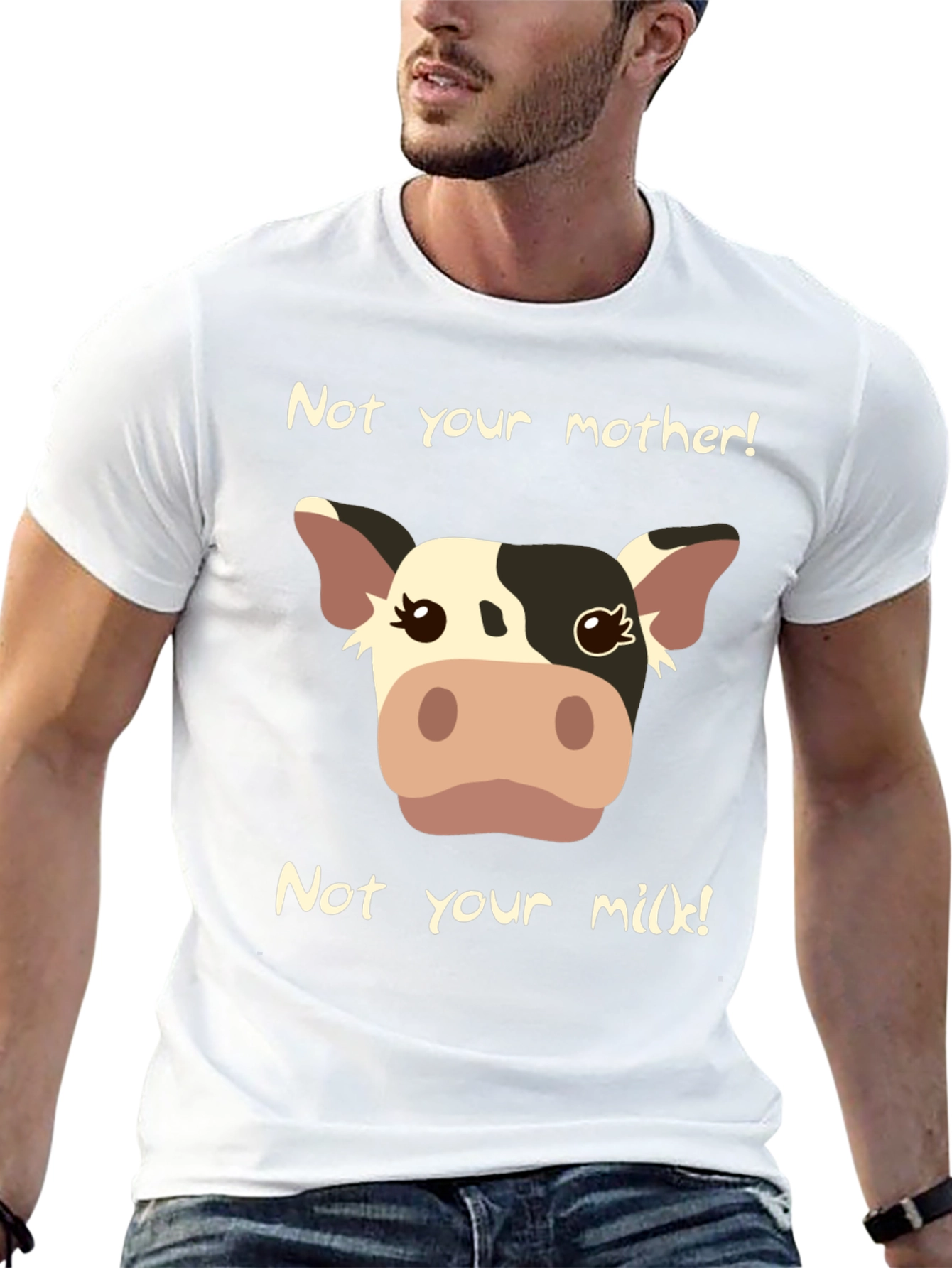 Vegan Cow Graphic T-Shirt