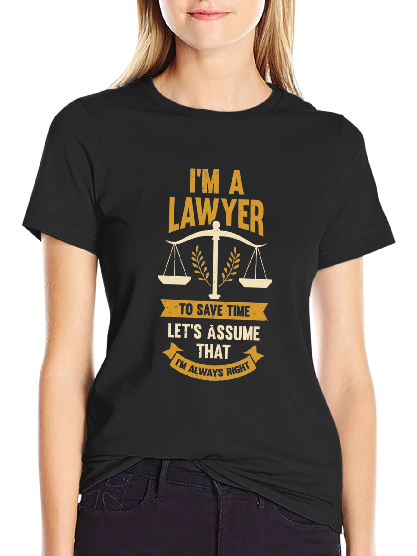 Lawyer Graphic Tee - Always Right Funny Gift
