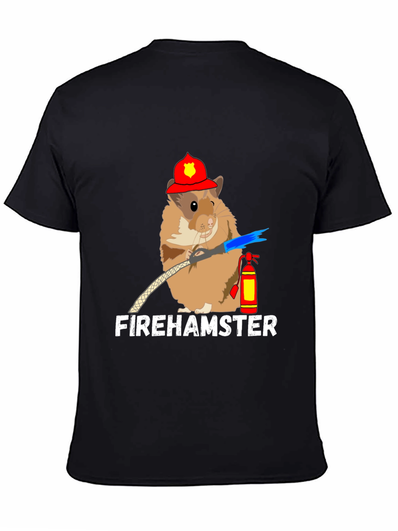 Fire Hamster T-Shirt - Cute Firefighter Design