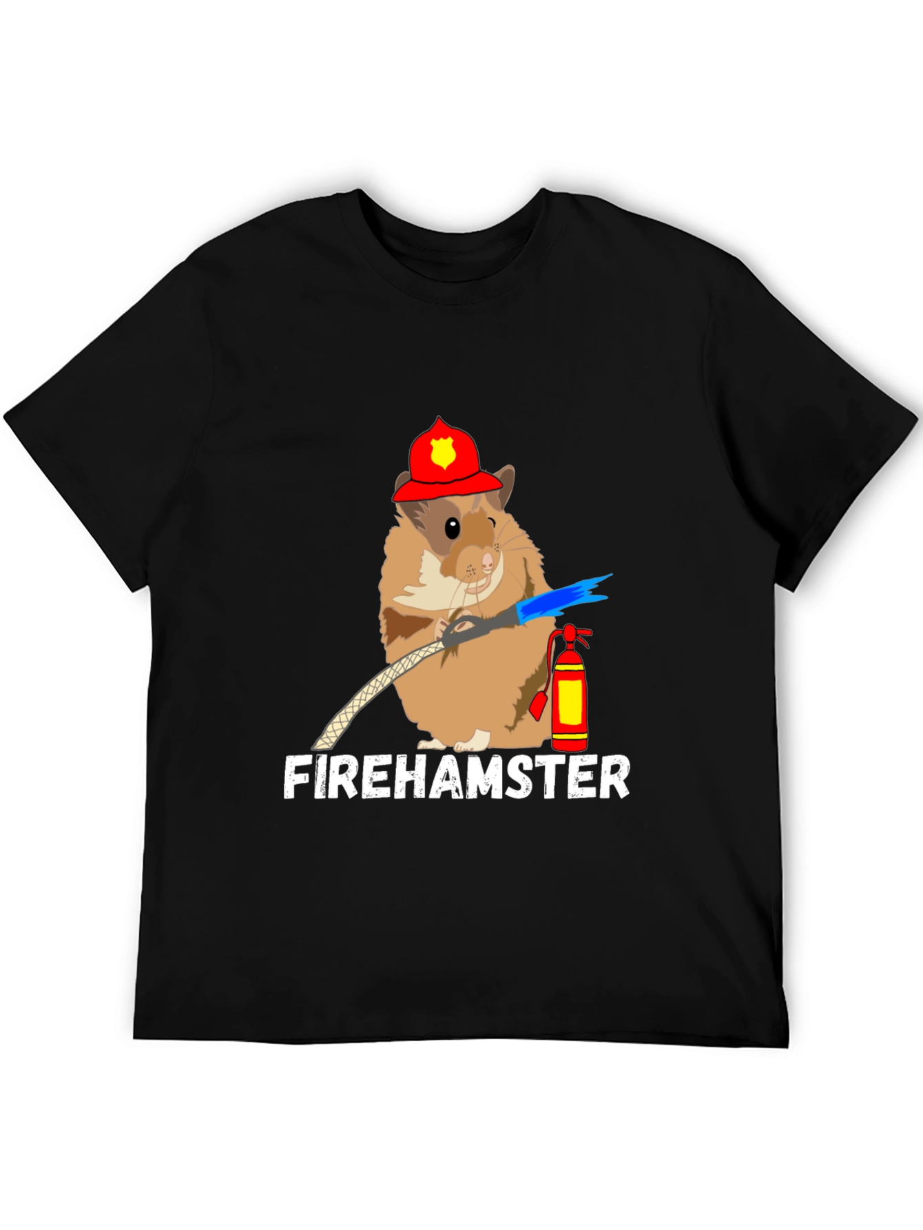 Fire Hamster T-Shirt - Cute Firefighter Design