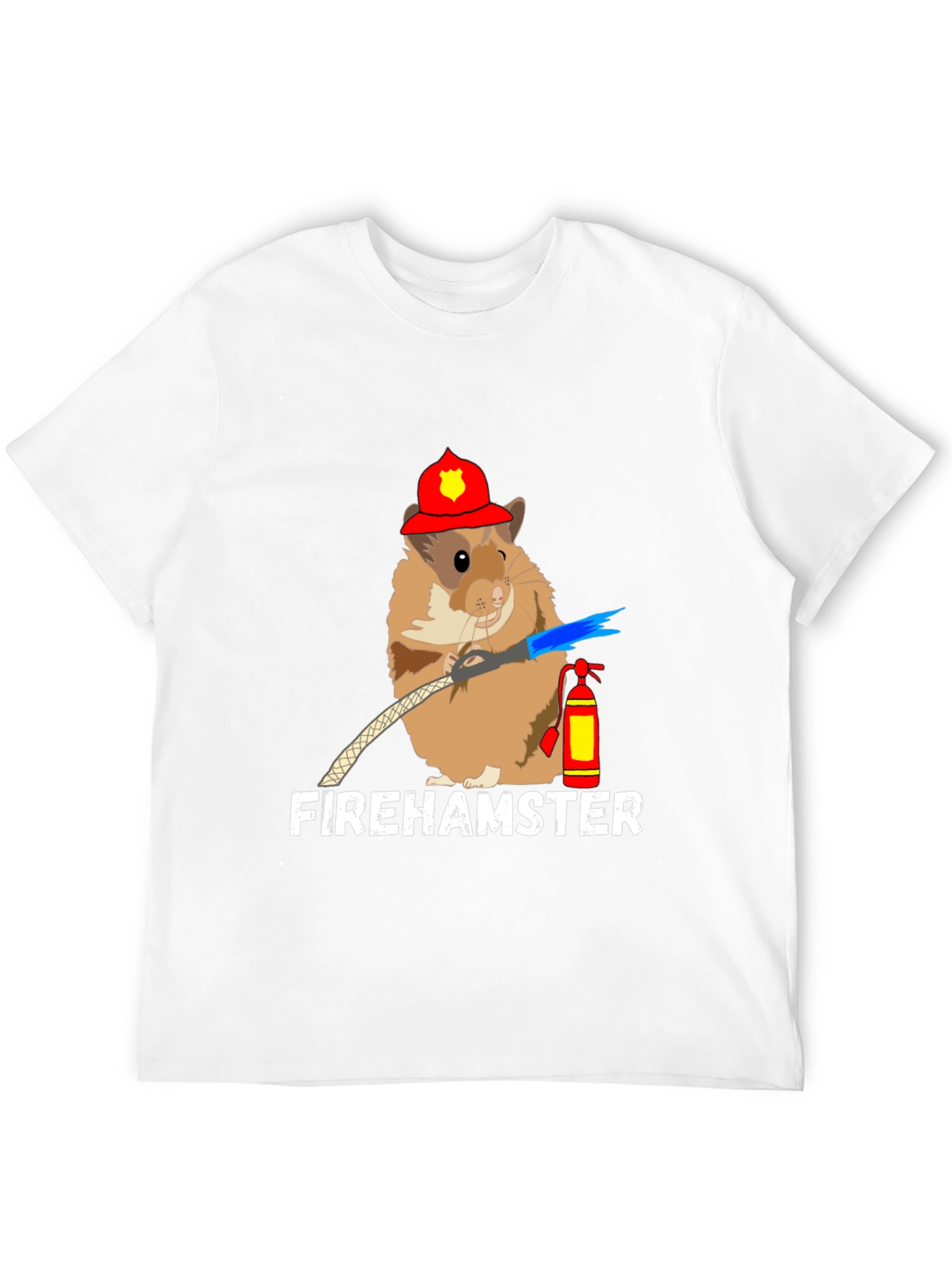 Fire Hamster T-Shirt - Cute Firefighter Design