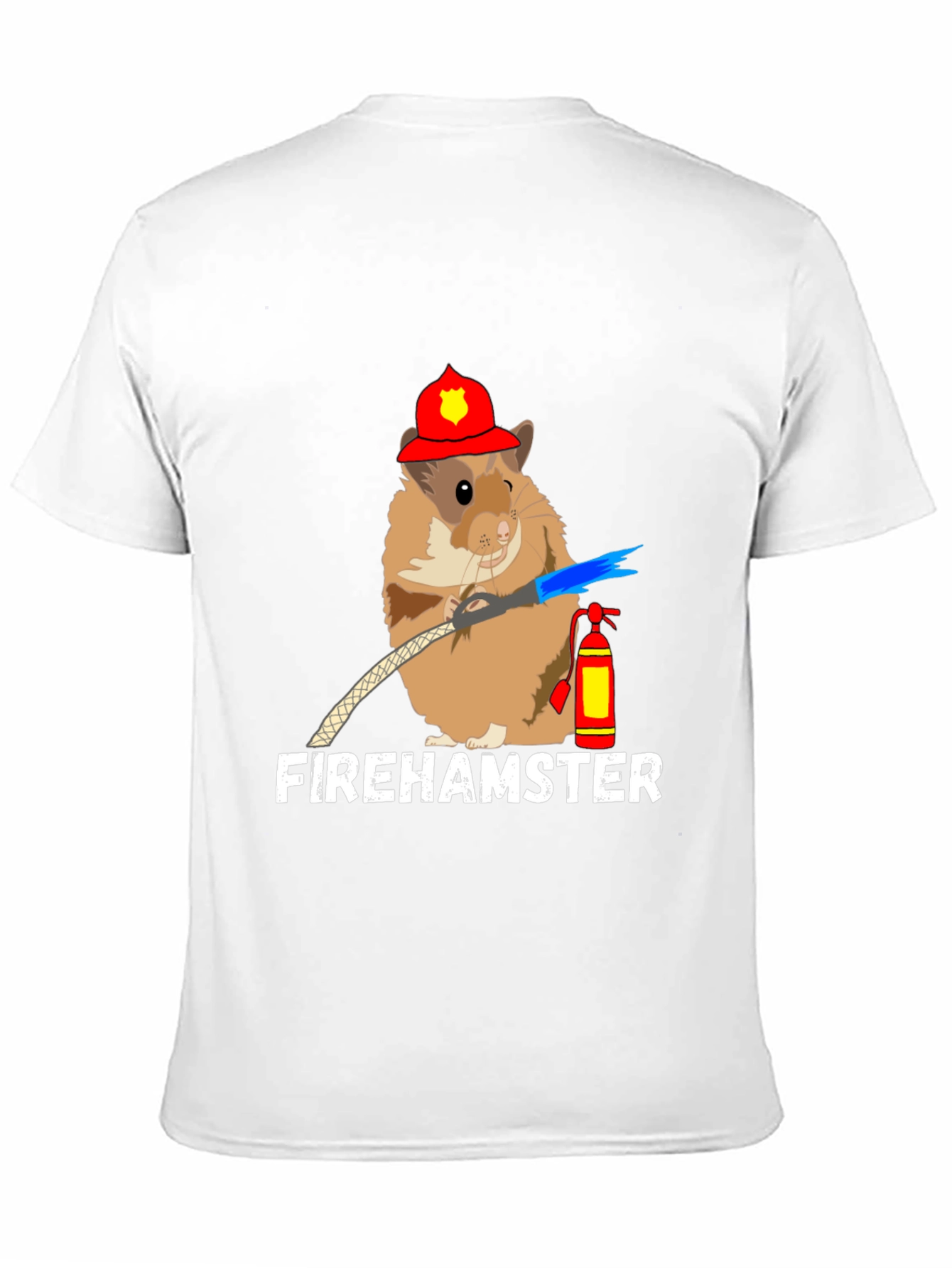 Fire Hamster T-Shirt - Cute Firefighter Design