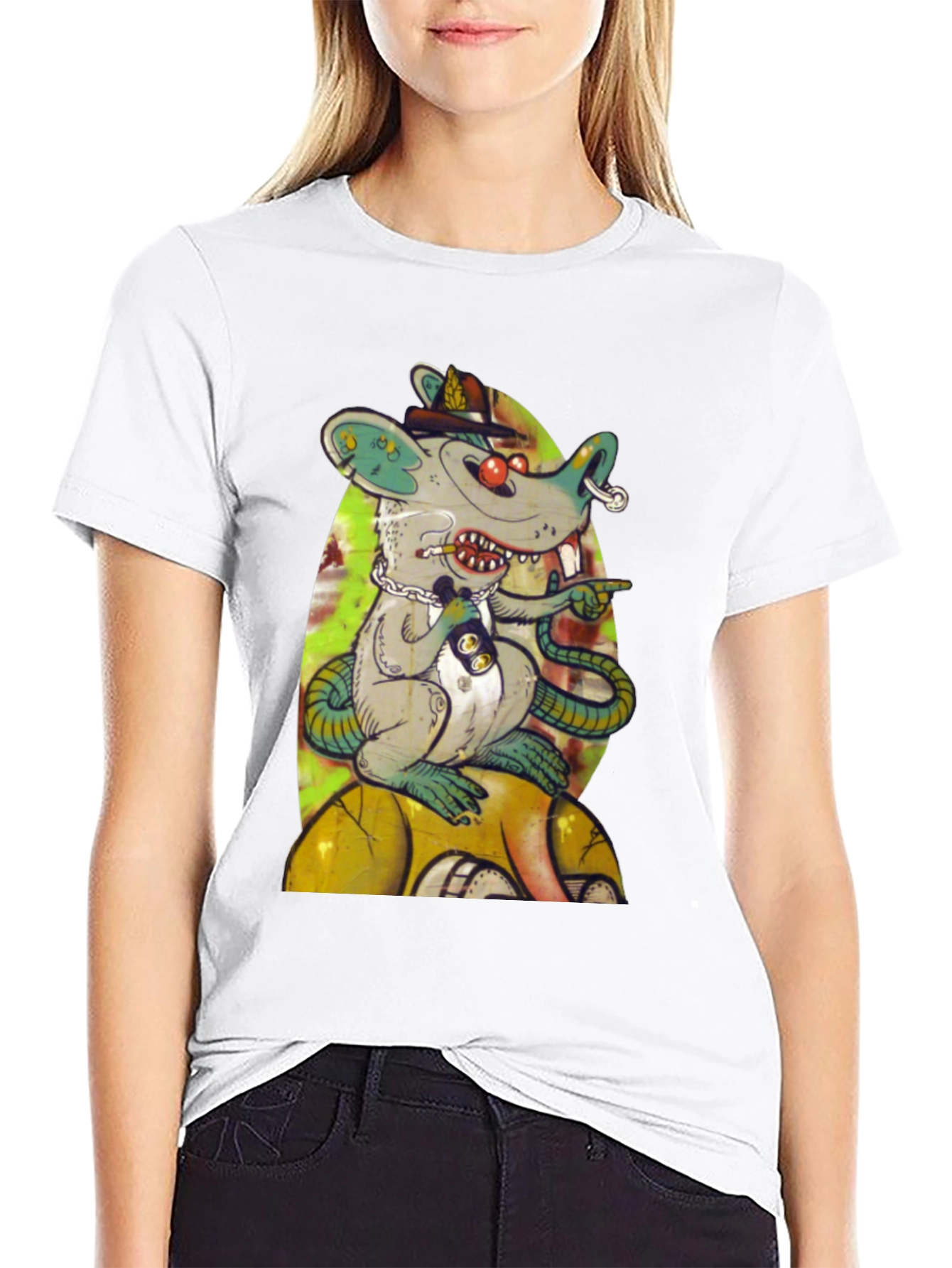 Rat Graffiti Art T-Shirt - Unique Design