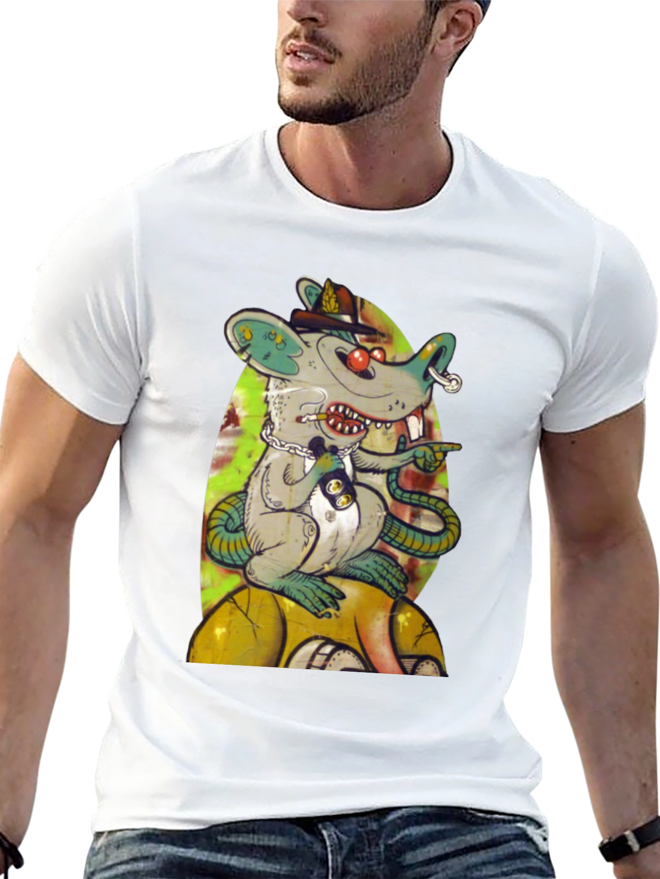 Rat Graffiti Art T-Shirt - Unique Design
