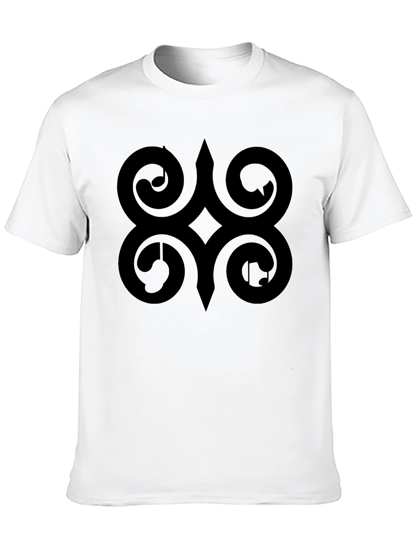 Adinkra Symbol Black T-Shirt African Ghanaian Wisdom Tee