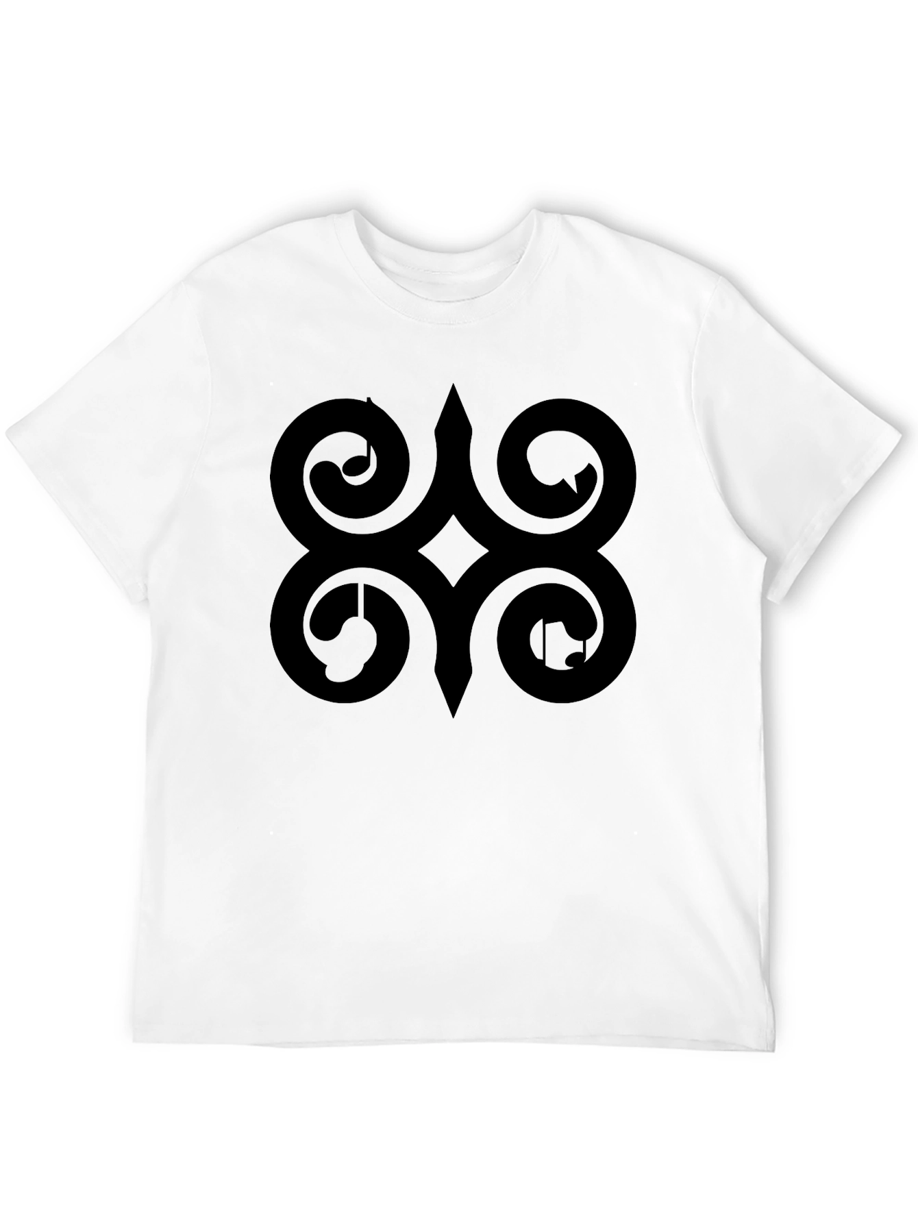 Adinkra Symbol Black T-Shirt African Ghanaian Wisdom Tee