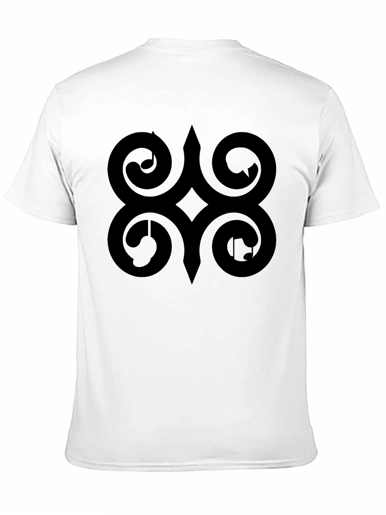 Adinkra Symbol Black T-Shirt African Ghanaian Wisdom Tee
