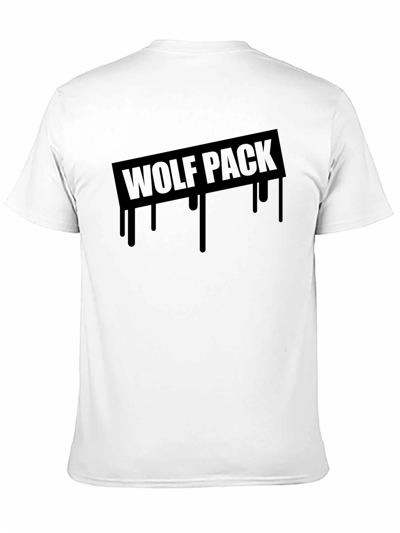 Wolf Pack Graphic Tee - Cool Black T-Shirt