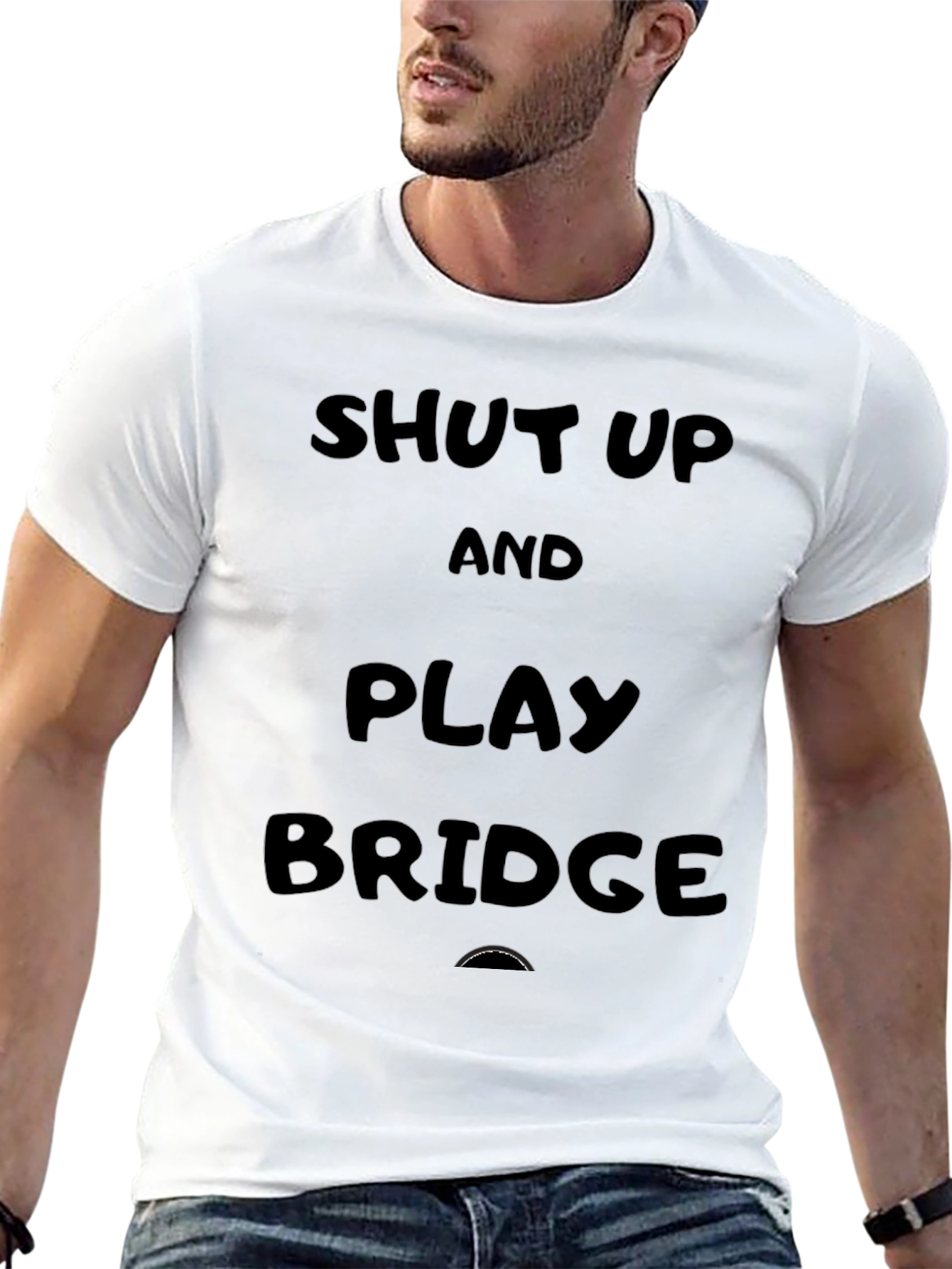 Shut Up And Play Bridge Graphic Tee