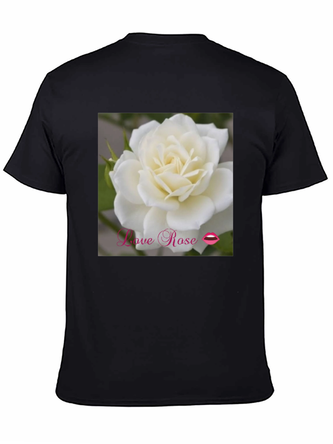 Love Rose Graphic T-Shirt - Black