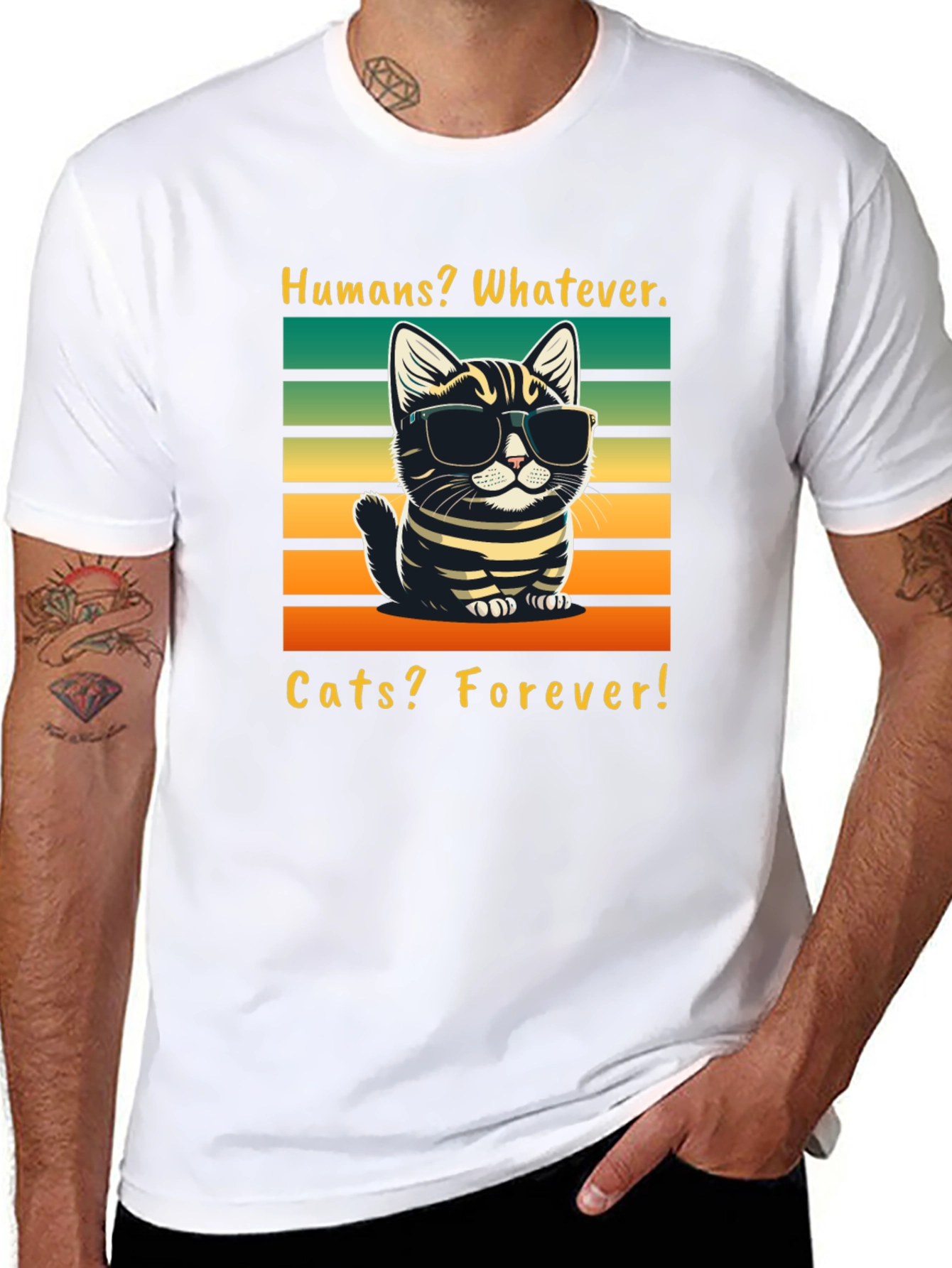 Humans Whatever Cats Forever T-Shirt