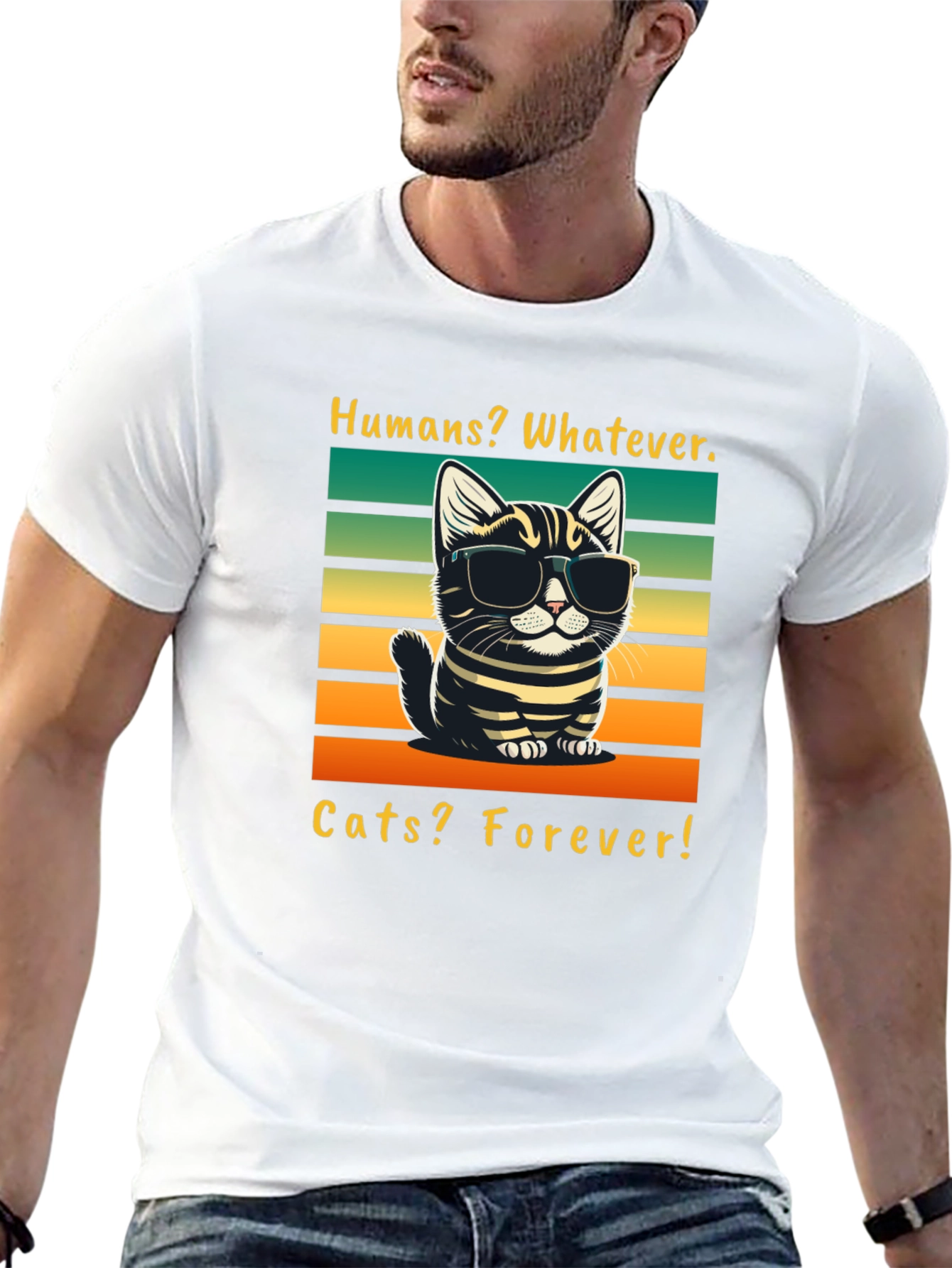 Humans Whatever Cats Forever T-Shirt