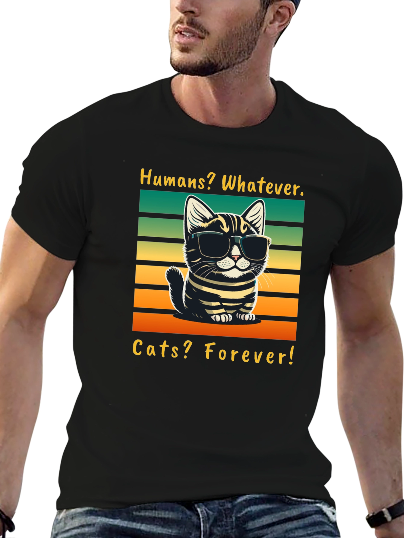 Humans Whatever Cats Forever T-Shirt