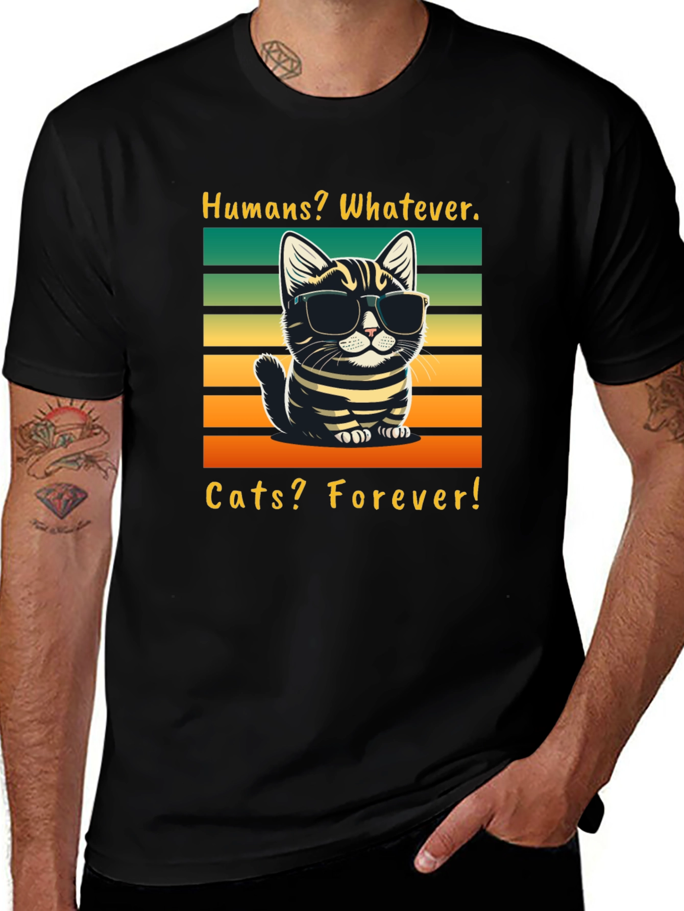 Humans Whatever Cats Forever T-Shirt