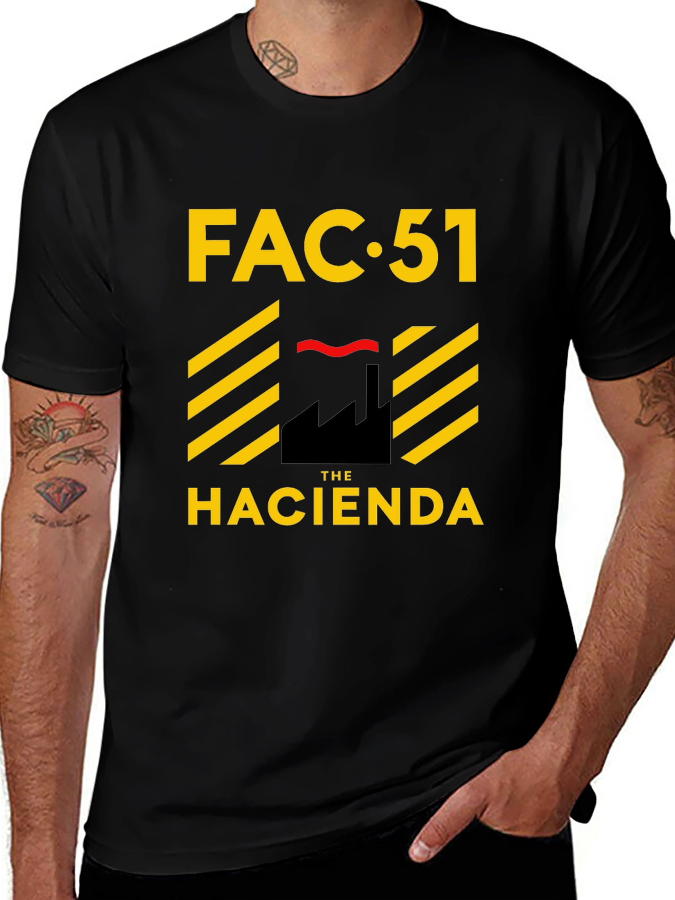 FAC 51 The Hacienda Black Graphic Tee