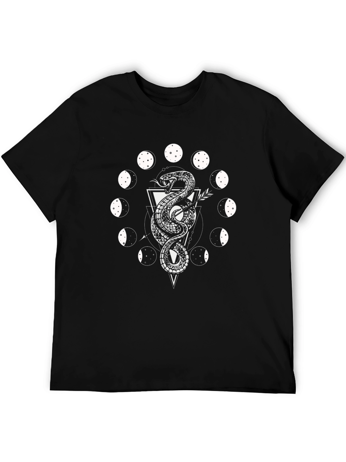 Mystic Snake Moon Phase Graphic Tee