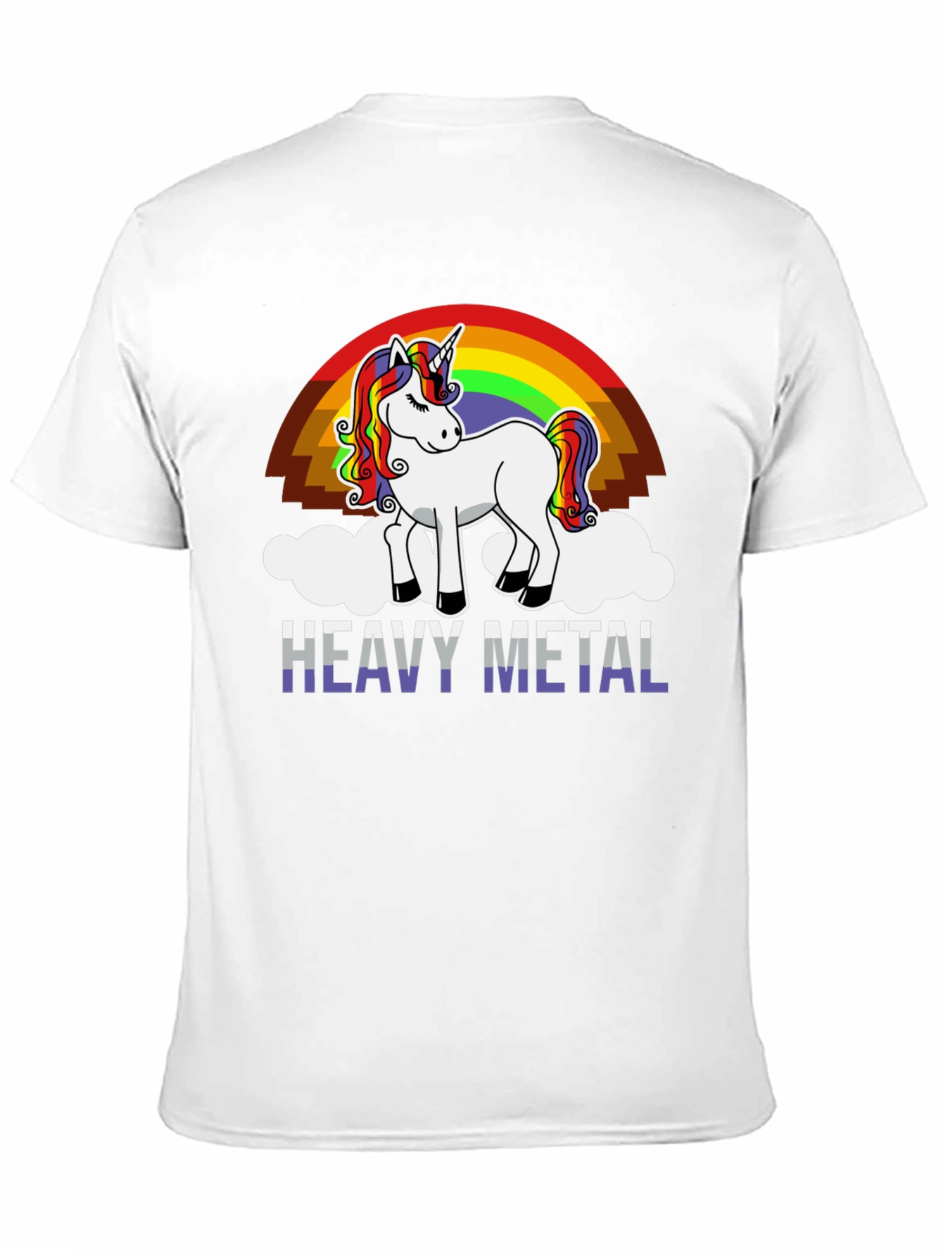 Heavy Metal Unicorn Rainbow T-Shirt