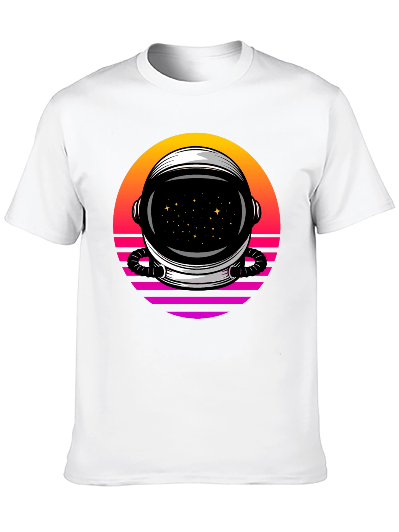 Retro Space Helmet T-Shirt - Galactic Style