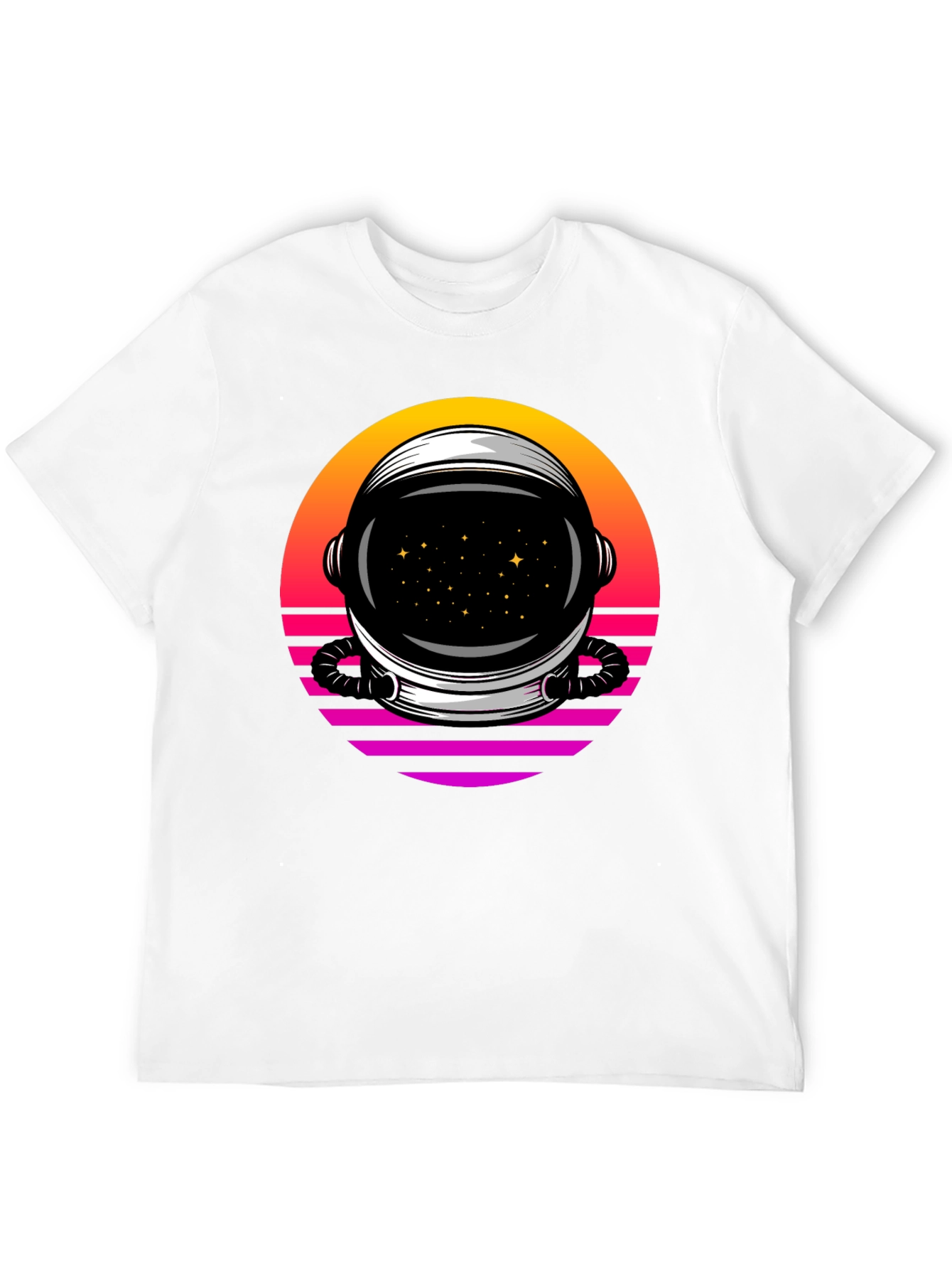 Retro Space Helmet T-Shirt - Galactic Style