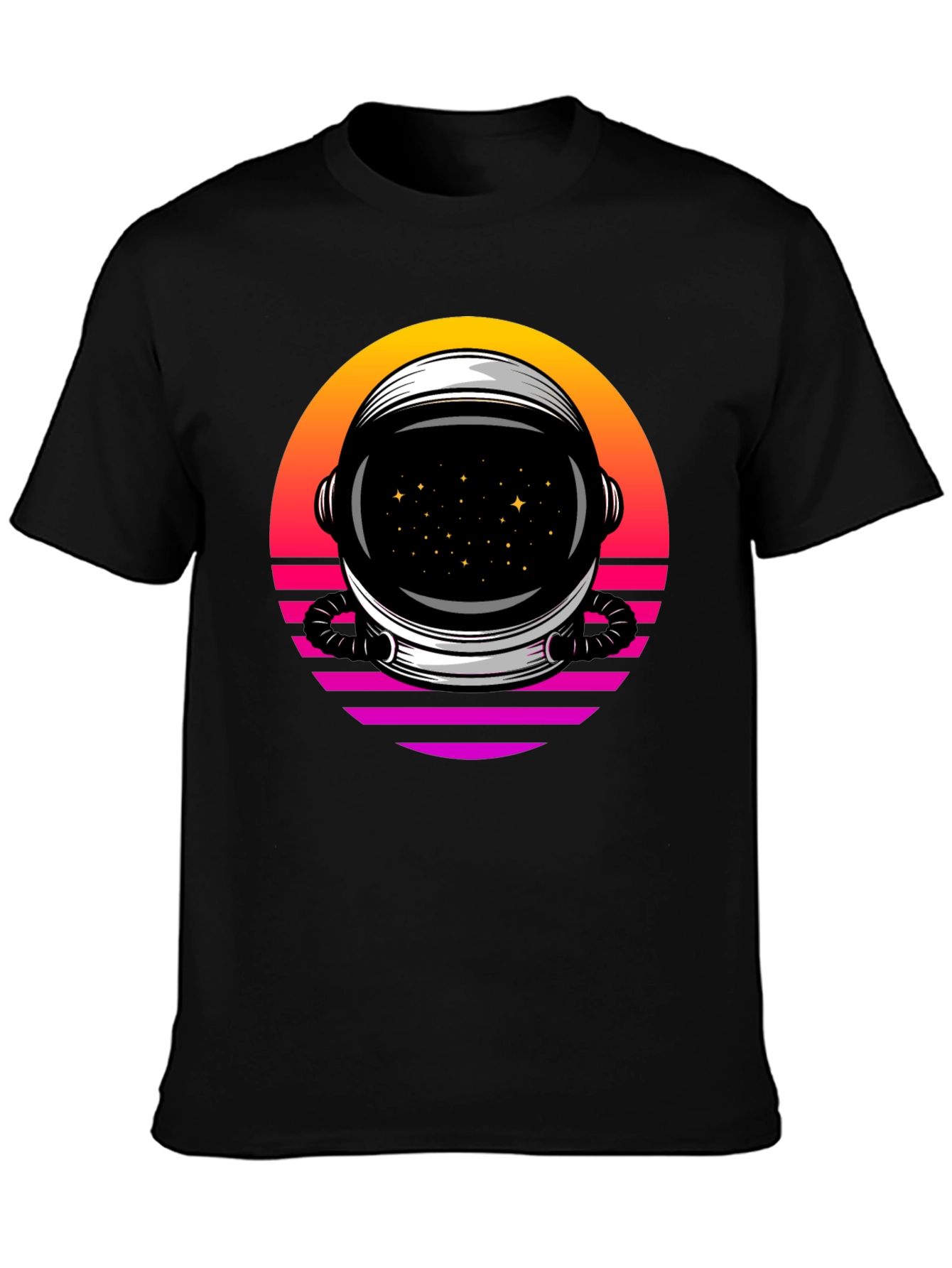 Retro Space Helmet T-Shirt - Galactic Style