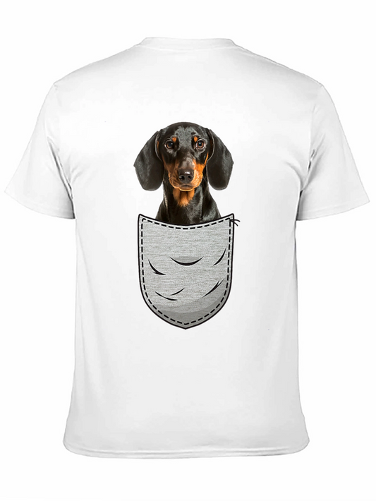 Dachshund Pocket T-Shirt - Cute Dog Lover Tee