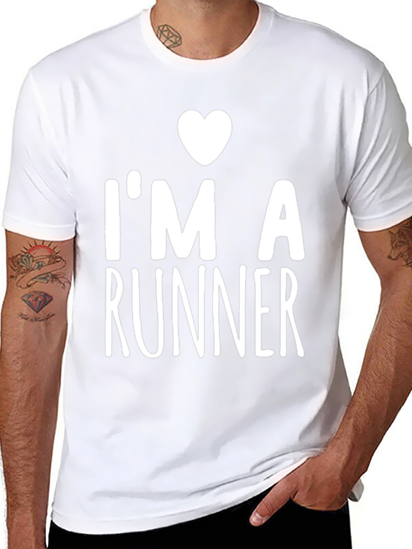 I Heart Runner Black T-Shirt