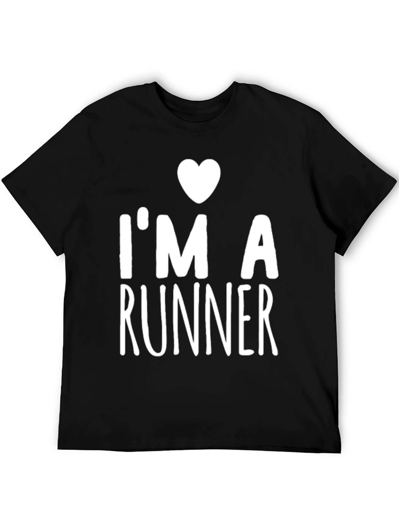 I Heart Runner Black T-Shirt