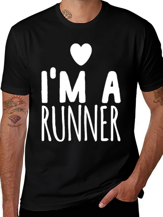 I Heart Runner Black T-Shirt