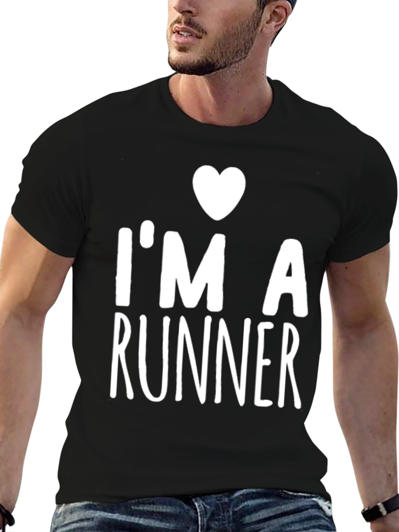 I Heart Runner Black T-Shirt
