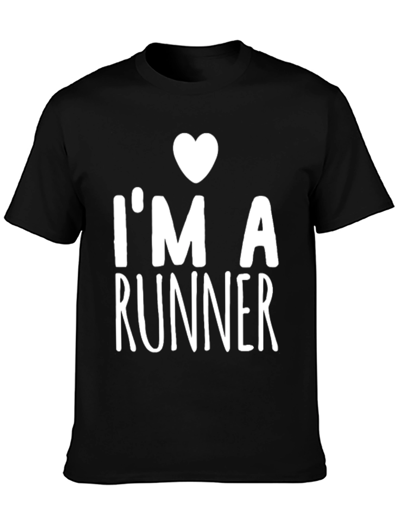 I Heart Runner Black T-Shirt
