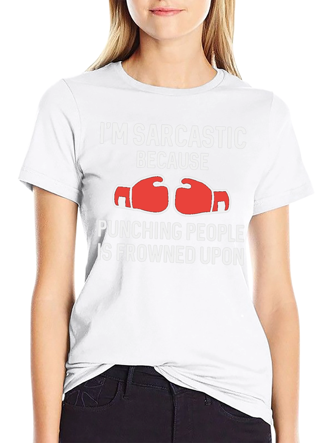 Sarcastic Punching People T-Shirt