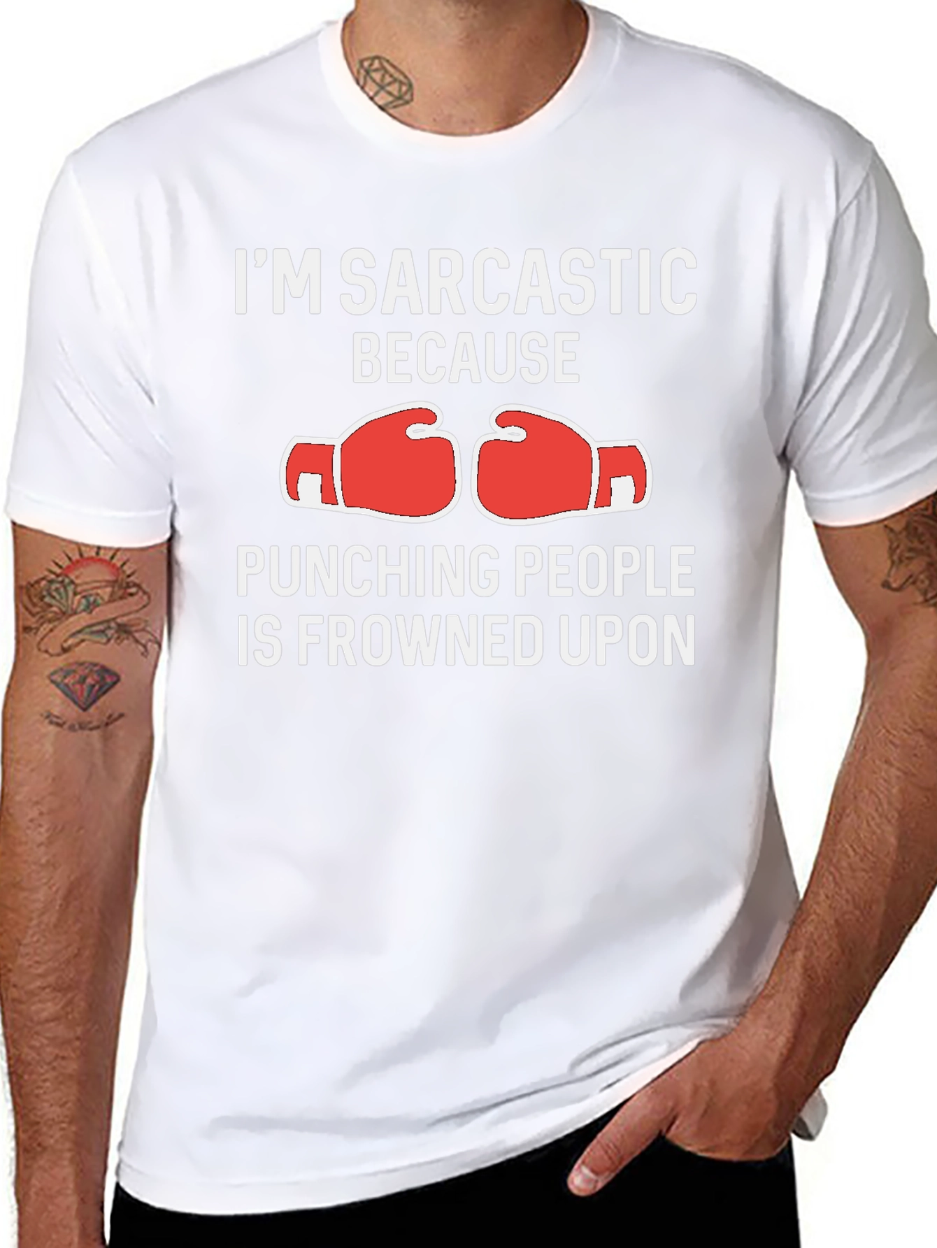 Sarcastic Punching People T-Shirt